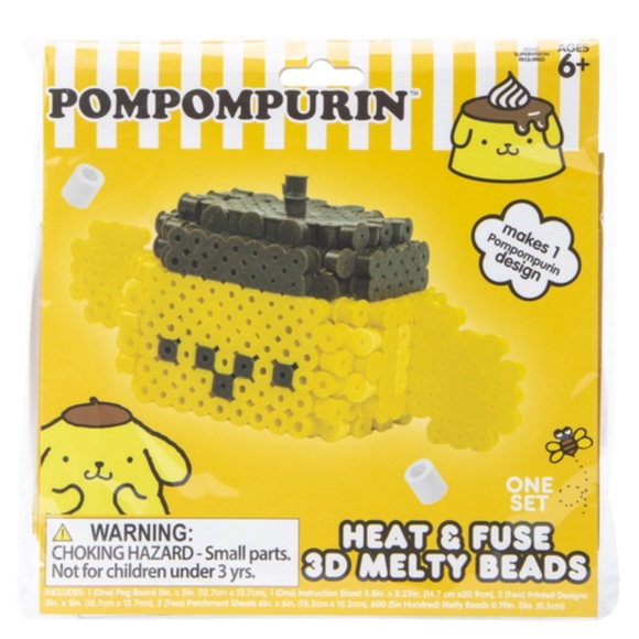 🏷️ Pompompurin Sanrio melty perler bead set - Picture 3 of 11